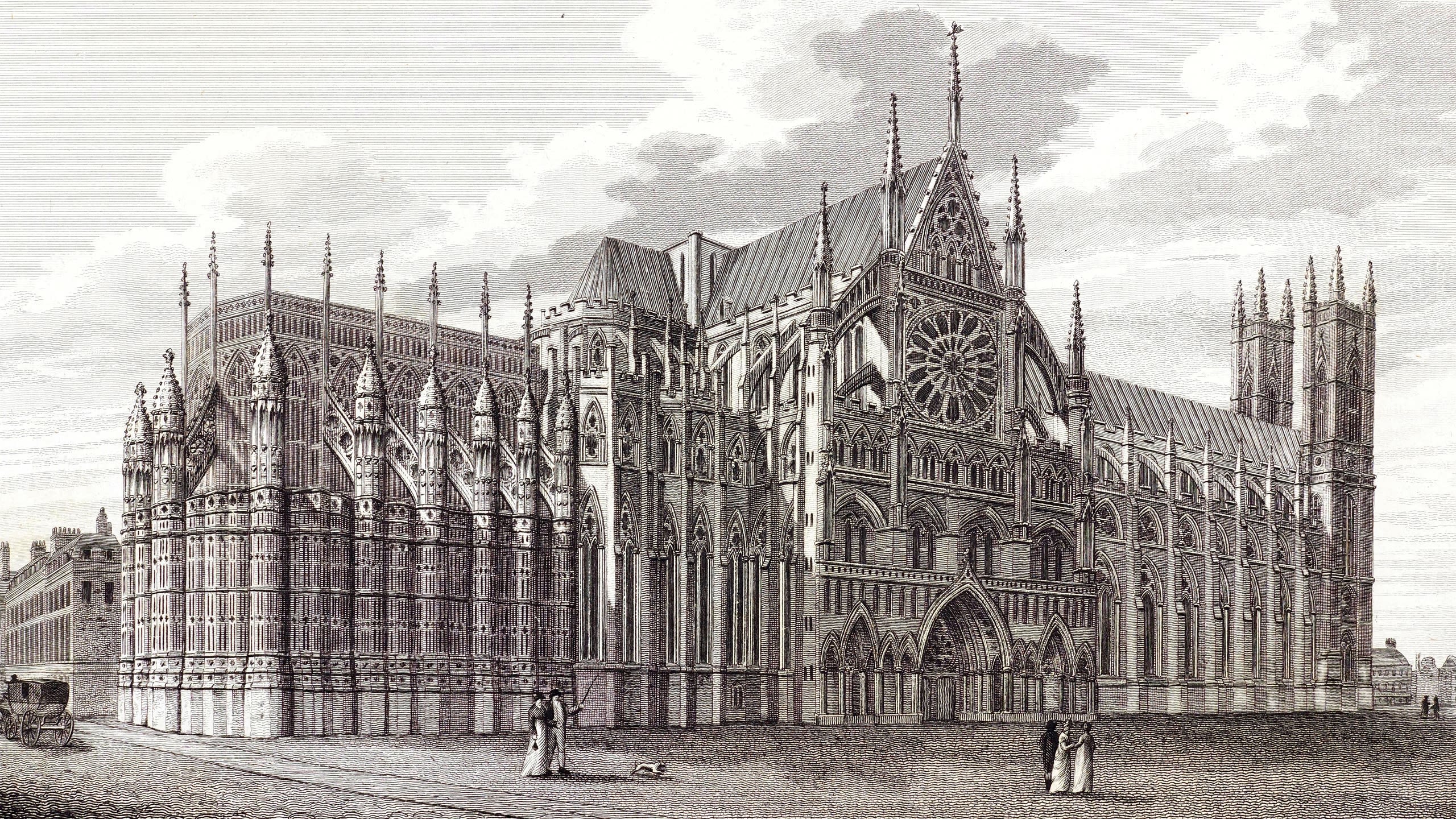 Print of Westminster Abbey